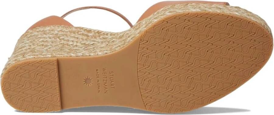 Stuart Weitzman Wig Espadrilles met Stijl Brown Dames