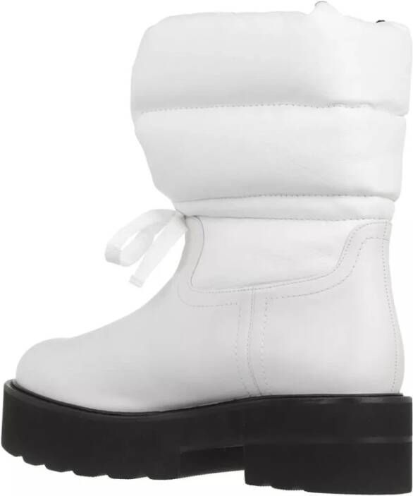 Stuart Weitzman Wit Zwart Ultralift Btie Leren Laarzen White Dames