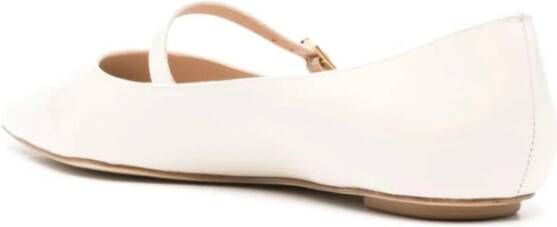 Stuart Weitzman Witte Ballerina Schoenen voor Vrouwen White Dames