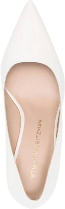 Stuart Weitzman Witte hak sandalen White Dames