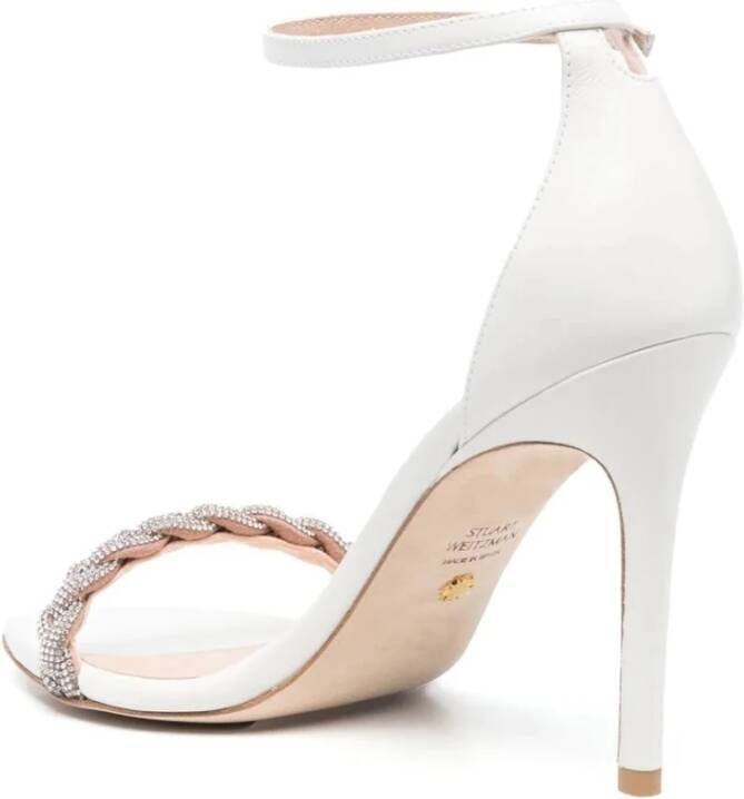 Stuart Weitzman Witte hoge hak sandalen White Dames