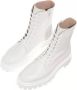 Stuart Weitzman Witte Lace-Up Bootie met Platform White Dames - Thumbnail 4