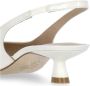 Stuart Weitzman Witte leren slingback met hak White Dames - Thumbnail 6