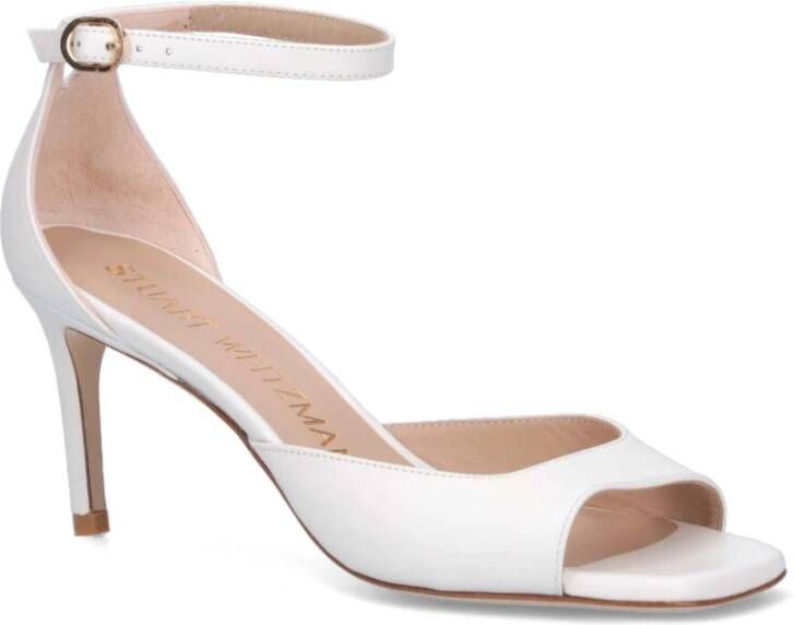 Stuart Weitzman Witte Sandalen Sandali White Dames