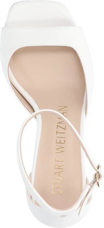 Stuart Weitzman Witte Sandalen Sandali White Dames