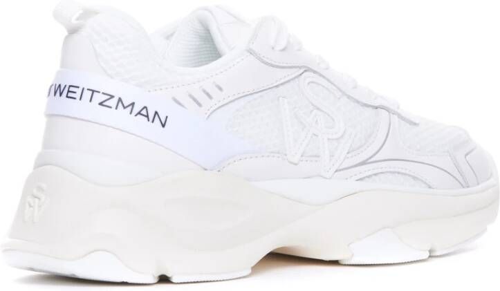 Stuart Weitzman Witte Sneakers voor Vrouwen White Dames