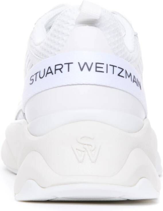 Stuart Weitzman Witte Sneakers voor Vrouwen White Dames