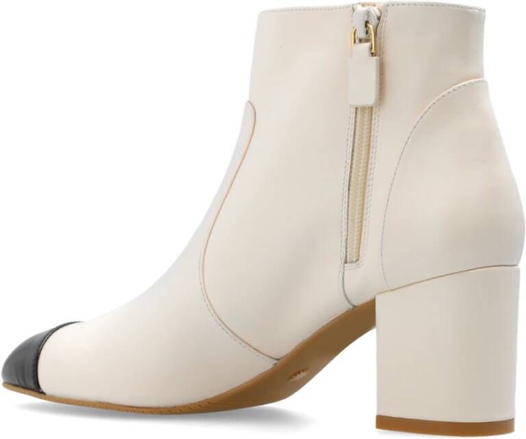 Stuart Weitzman Yuliana enkellaarzen met hak Beige Dames