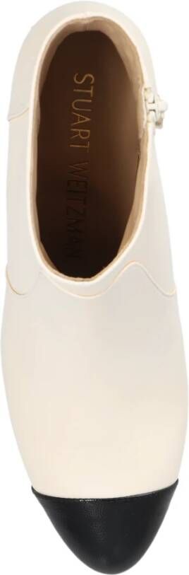 Stuart Weitzman Yuliana enkellaarzen met hak Beige Dames