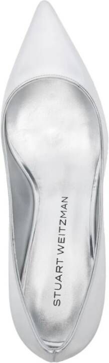 Stuart Weitzman Zilveren Kitten Pump Gray Dames