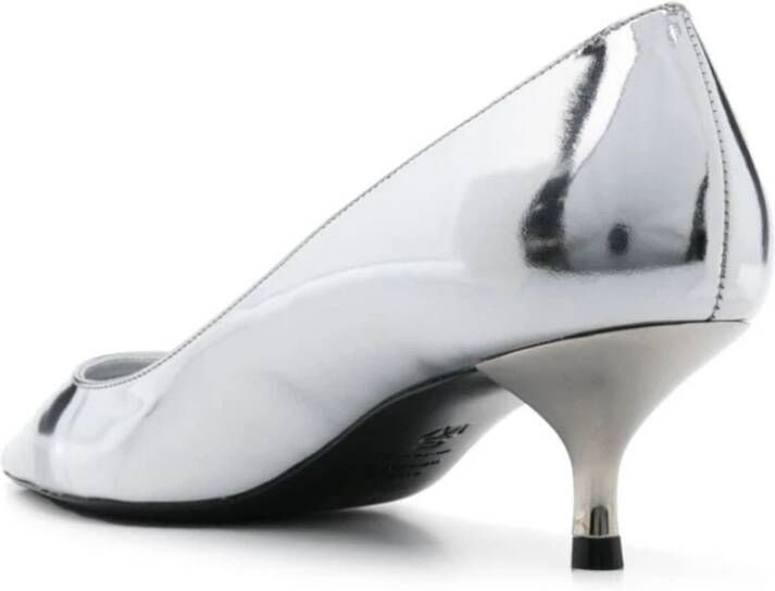 Stuart Weitzman Zilveren Kitten Pump Gray Dames