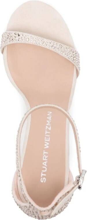 Stuart Weitzman Zilveren Sandalen voor Vrouwen Gray Dames