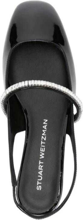 Stuart Weitzman Zwarte Ballerina Schoenen voor Vrouwen Black Dames