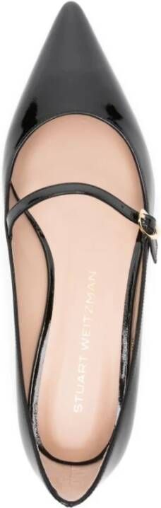 Stuart Weitzman Zwarte Ballerina Schoenen voor Vrouwen Black Dames