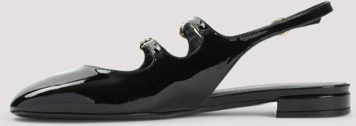 Stuart Weitzman Zwarte Ballerina's Elegante Chic Stijl Black Dames