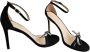 Stuart Weitzman Zwarte Bow Sandalen met Strass Detail Black Dames - Thumbnail 3