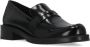 Stuart Weitzman Zwarte Eco Leren Loafers Vierkante Neus Black Dames - Thumbnail 3