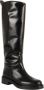 Stuart Weitzman Zwarte Leren Instap Blokhak Laarzen Black Dames - Thumbnail 7