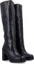 Stuart Weitzman Zwarte Gesloten Leren Kniehoge Laarzen Black Dames - Thumbnail 2