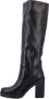 Stuart Weitzman Zwarte Gesloten Leren Kniehoge Laarzen Black Dames - Thumbnail 3