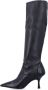 Stuart Weitzman Zwarte Gesloten Stretchlaars Naomi Black Dames - Thumbnail 3