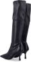 Stuart Weitzman Zwarte Gesloten Stretchlaars Naomi Black Dames - Thumbnail 4