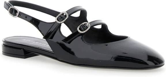 Stuart Weitzman Zwarte Hak Slingback Schoenen Black Dames