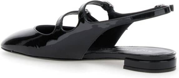 Stuart Weitzman Zwarte Hak Slingback Schoenen Black Dames