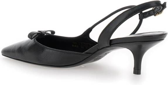 Stuart Weitzman Zwarte Hak Slingback Tully 50 Black Dames