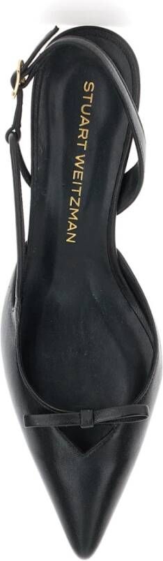 Stuart Weitzman Zwarte Hak Slingback Tully 50 Black Dames