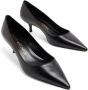 Stuart Weitzman Zwarte Kitten Heel Pump Zwart Dames - Thumbnail 2