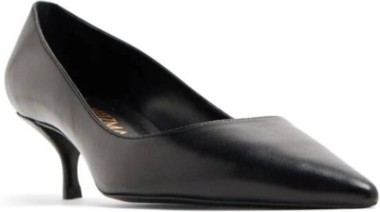 Stuart Weitzman Zwarte Kitten Heel Pump Zwart Dames