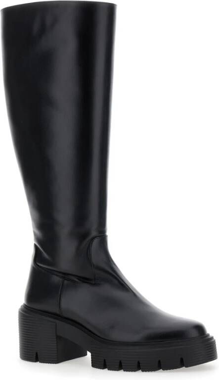 Stuart Weitzman Zwarte Kniehoge Laars Black Dames