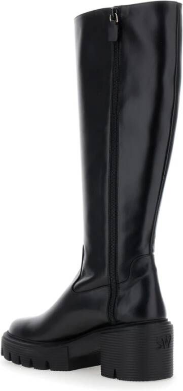 Stuart Weitzman Zwarte Kniehoge Laars Black Dames