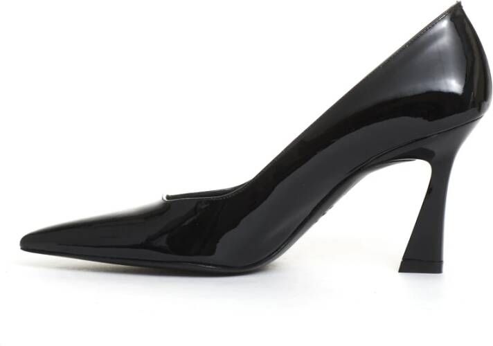 Stuart Weitzman Zwarte Lak Pump met 85mm Hak Black Dames