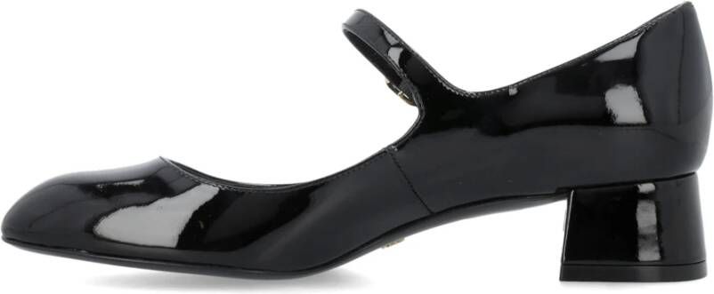 Stuart Weitzman Zwarte Lakleren Mary Jane Schoenen Black Dames