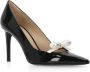 Stuart Weitzman Zwarte leren décolleté met strikdetail Black Dames - Thumbnail 3