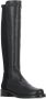 Stuart Weitzman Zwarte Leren en Stoffen Dameslaarzen Black Dames - Thumbnail 2