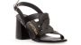 Stuart Weitzman Zwarte Leren Gevlochten Sandalen Black Dames - Thumbnail 2