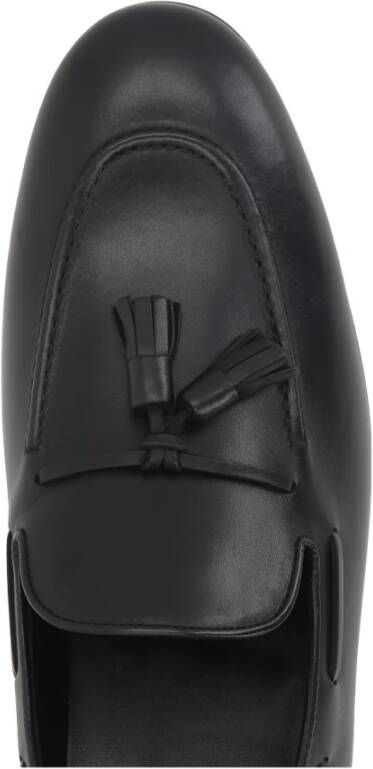 Stuart Weitzman Zwarte leren instappers Black Heren