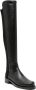 Stuart Weitzman Zwarte leren kniehoge laarzen Black Dames - Thumbnail 4