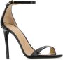 Stuart Weitzman Zwarte leren Nudist sandalen 10cm hak Black Dames - Thumbnail 2