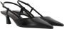 Stuart Weitzman Zwarte leren slingback hakken Black Dames - Thumbnail 2