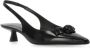 Stuart Weitzman Zwarte leren slingback met pijlneus Black Dames - Thumbnail 3