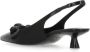 Stuart Weitzman Zwarte leren slingback met pijlneus Black Dames - Thumbnail 4