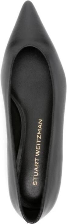 Stuart Weitzman Zwarte Lina Platte Schoenen Black Dames