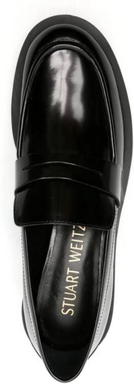 Stuart Weitzman Zwarte Palmer Stijlvolle Enkellaarzen Black Dames