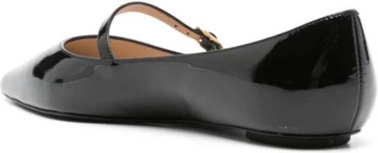 Stuart Weitzman Zwarte platte Mary Janes schoenen Black Dames