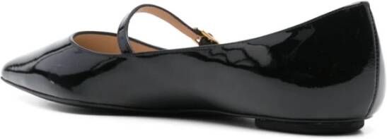 Stuart Weitzman Zwarte platte schoenen Elegant stijl Black Dames