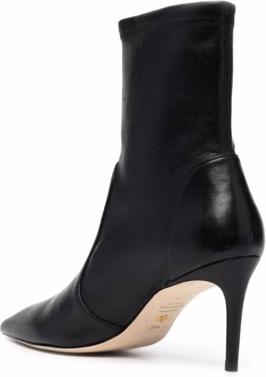 Stuart Weitzman Zwarte Strbootie Enkellaars Black Dames